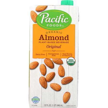 Pacific Foods Pacific Foods Organic Original Almond Milk 32 fl. oz. Carton, PK12 06500